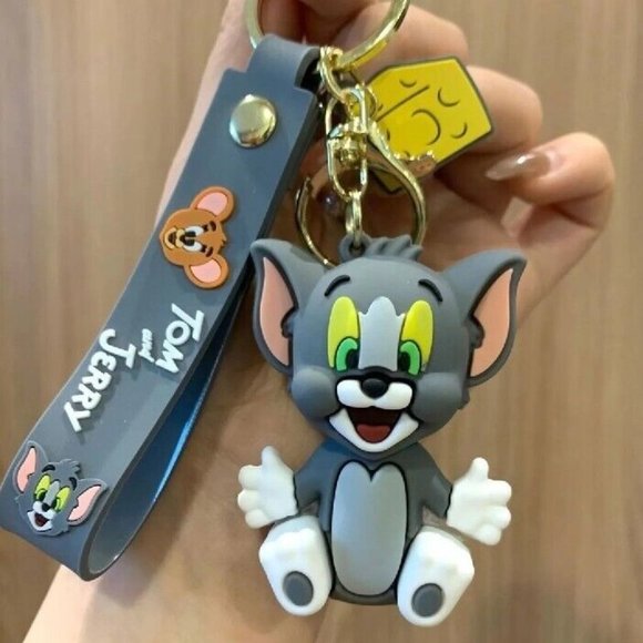 Tom and Jerry Cat Key Chain Key Ring Cartoon Character Figurine Keychain Gift - Picture 7 of 7
